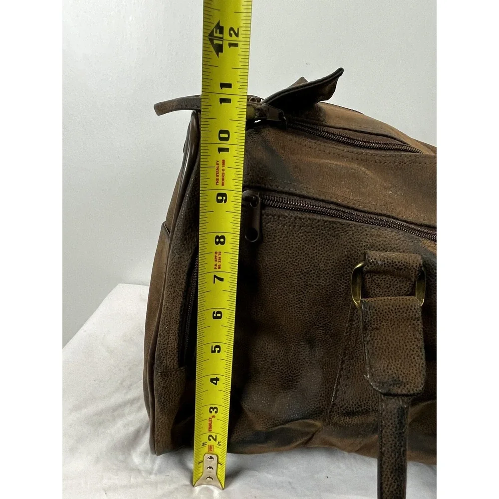 Kemper Open Small Duffle Bag Golf GUC Brown Faux Leather